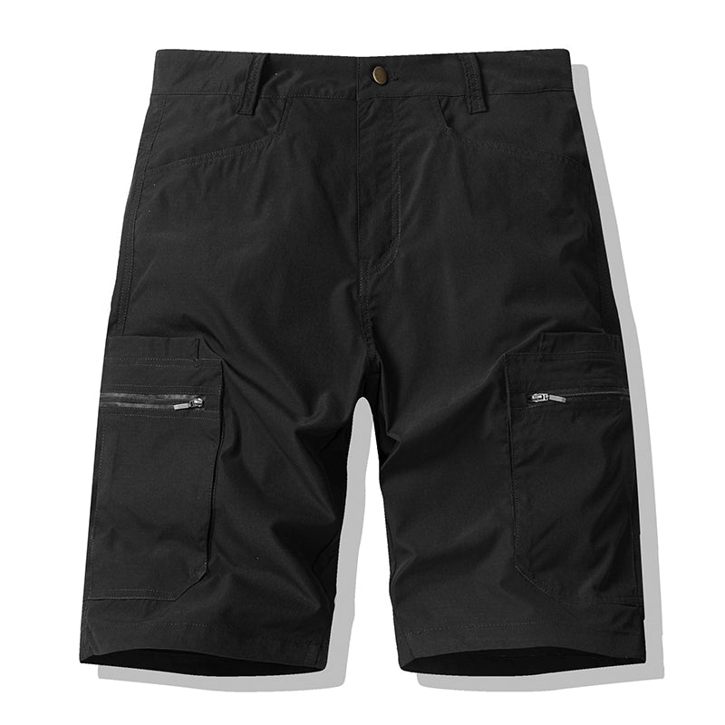 Miesten vetoketjulliset cargo-shortsit