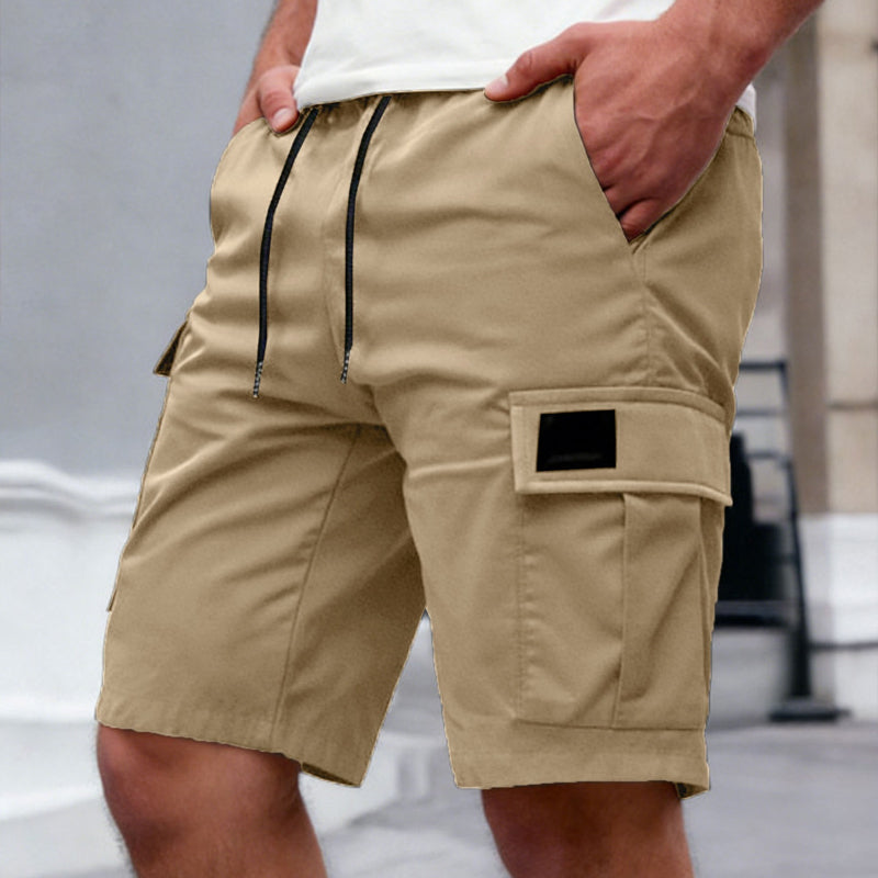 Miesten klassiset cargo-stretch-shortsit – Kestävät, mukavat ja monitaskuiset