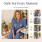 Ensemble chemise à paillettes et pantalon à jambes larges pour femme – fastbybuy