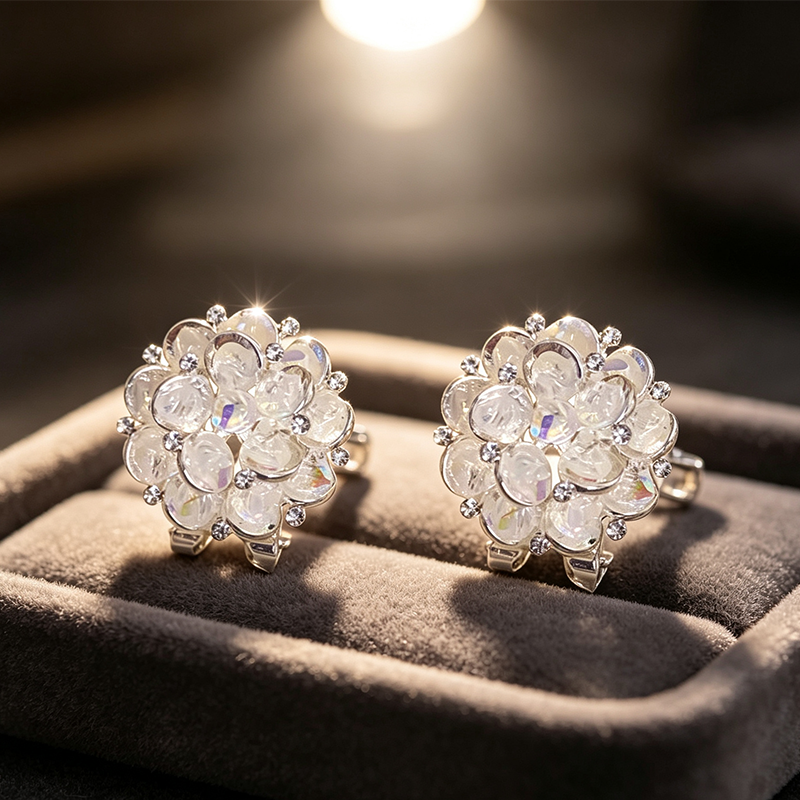 💎Över 52 000 sålda!✨ Eleganta blomsterörhängen – Glittrande detaljer och lätt komfort