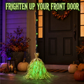 🧹 Animerad häxkvast med ljus & ljud – går över din veranda, kusligt skratt & grönt LED-sken. Batteridriven – perfekt för Halloween-dekorationer! 🎃✨