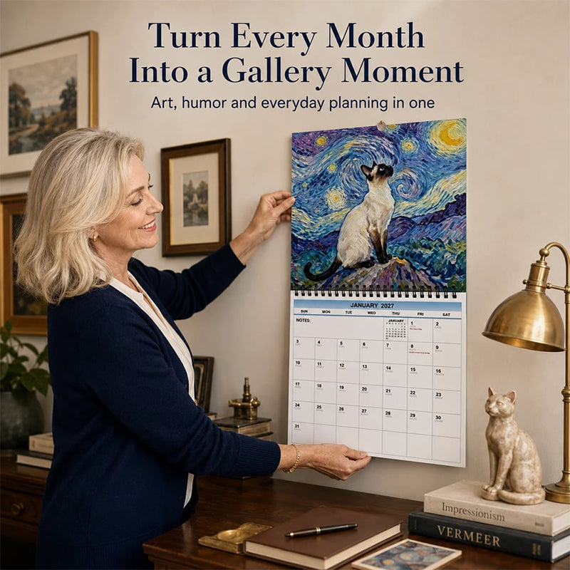 🔥2027 Rolig Kattmeme-Kalender