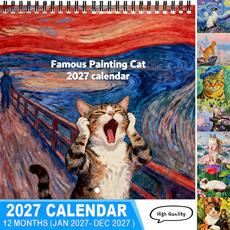 🔥2027 Rolig Kattmeme-Kalender