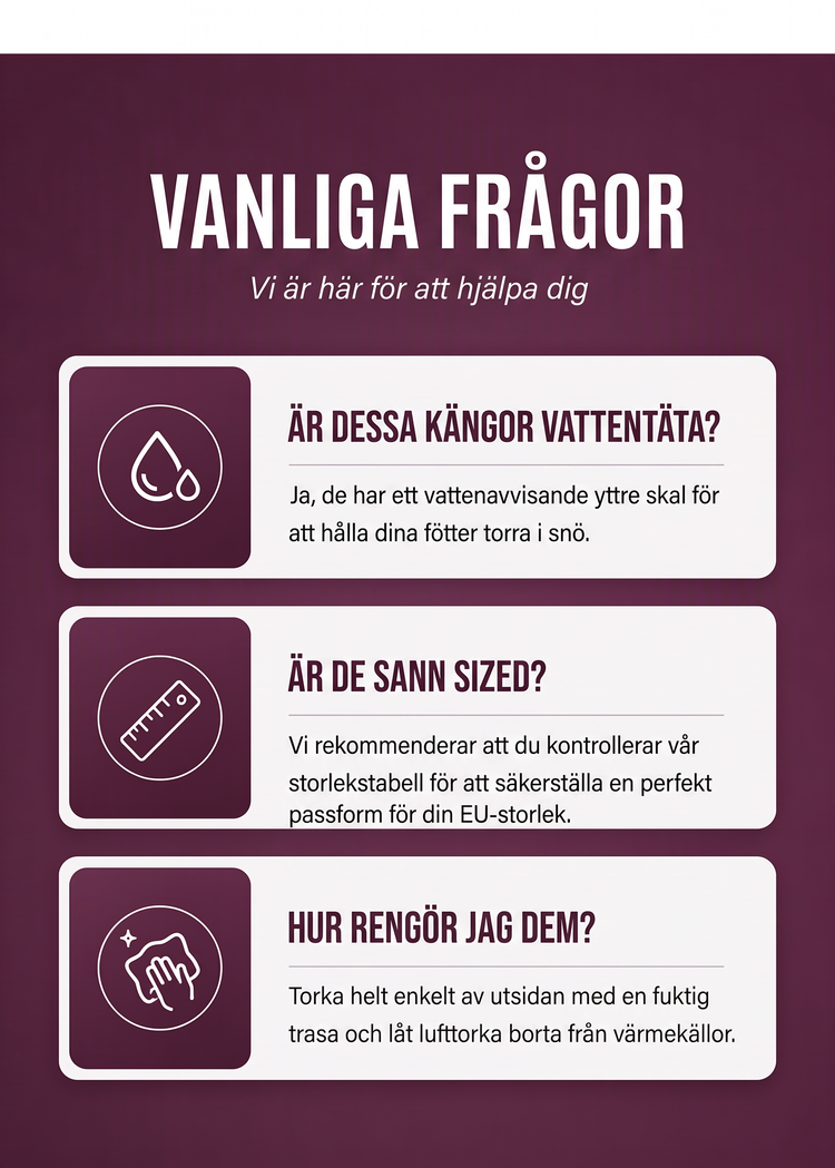 Vattentäta halkfria snökängor för kvinnor