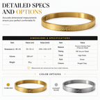 🌸 50% RABATT! ✨ 18K vakuumpläterad titaniumstålarmband – Strålande spegelliknande finish, intrikat graverad text & missfärgningsfritt premiumstål – Hypoallergen elegans för dagligt bruk 💛