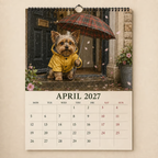 🔥🎁Nyhet 50 % RABATT🔥Väggkalender med Yorkshire Terrier 2027