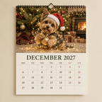 🔥🎁Nyhet 50 % RABATT🔥Väggkalender med Yorkshire Terrier 2027