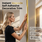 💛 Mångsidig självhäftande PVC-dekorlist – Brett användningsområde
