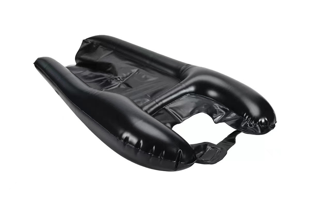 🛁🔥 50% RABATT! Portabel uppblåsbar schampobalja – spillfritt nackstöd, lättviktig läckagesäker PVC, avloppsslang och propp, idealisk för sängliggande, graviditet, skada och hårvård hemma ✨